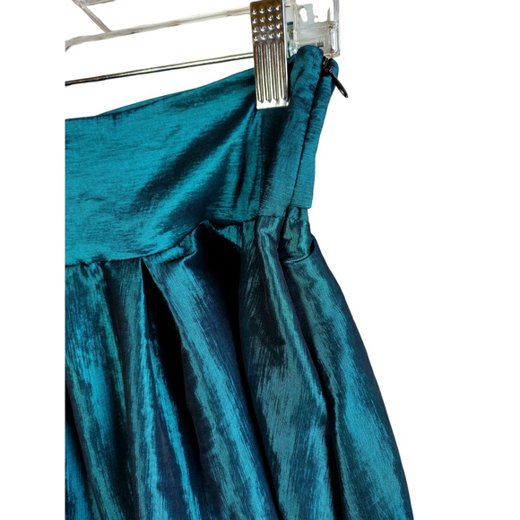 Kafe Womens High waist/rise Blue Silk Midi Skirt Size Large - Picture 2 of 10